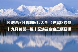 区块链积分套路图片大全 【迅解区块链】九月份第一弹丨区块链资金盘项目曝光，速看～