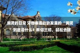 黄泥的日常 牙齿表面软软发臭的“黄泥”到底是什么？教你三招，轻松去除