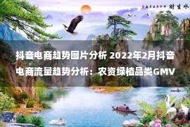 抖音电商趋势图片分析 2022年2月抖音电商流量趋势分析：农资绿植品类GMV增长迅猛！