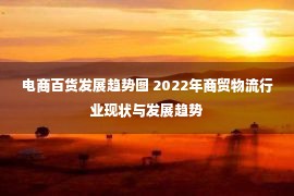 电商百货发展趋势图 2022年商贸物流行业现状与发展趋势