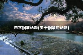 自学钢琴话题(关于钢琴的话题)