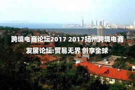 跨境电商论坛2017 2017扬州跨境电商发展论坛:贸易无界 创享全球