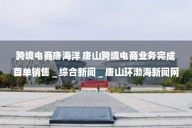 跨境电商唐海洋 唐山跨境电商业务完成首单销售＿综合新闻＿唐山环渤海新闻网