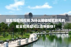 尴尬短视频视频 为什么那些尴尬到死的炫富视频却可以涨粉极快？