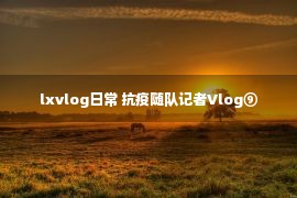 lxvlog日常 抗疫随队记者Vlog⑨