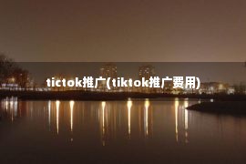 tictok推广(tiktok推广费用)