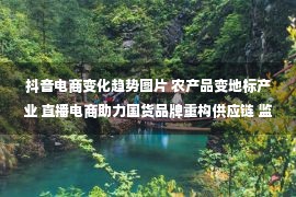 抖音电商变化趋势图片 农产品变地标产业 直播电商助力国货品牌重构供应链 监管之下更需行业自律