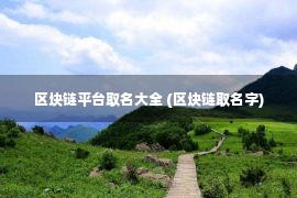 区块链平台取名大全 (区块链取名字)