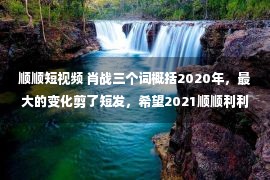 顺顺短视频 肖战三个词概括2020年，最大的变化剪了短发，希望2021顺顺利利