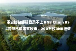 币安钱包邮箱登录不上 BNB Chain BSC跨链桥遭黑客攻击，200万枚BNB被盗，币安创始人称目前损失约1亿美元