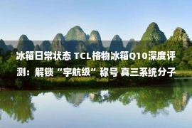 冰箱日常状态 TCL格物冰箱Q10深度评测：解锁“宇航级”称号 真三系统分子锁鲜