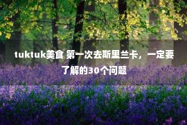 tuktuk美食 第一次去斯里兰卡，一定要了解的30个问题