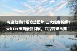 电商趋势排版方法图片:三大维度拆解Twitter电商最新洞察，共探跨境电商“进阶”新路径