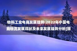 物料工业电商发展趋势:2022年中国电商物流发展现状及未来发展趋势分析[图]