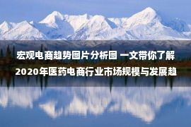 宏观电商趋势图片分析图 一文带你了解2020年医药电商行业市场规模与发展趋势分析 网上药店规模超千亿【组图】