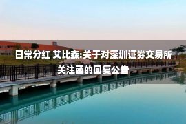 日常分红 艾比森:关于对深圳证券交易所关注函的回复公告