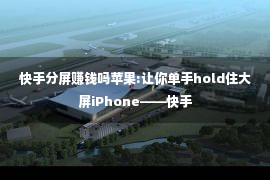 快手分屏赚钱吗苹果:让你单手hold住大屏iPhone——快手