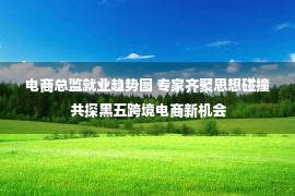 电商总监就业趋势图 专家齐聚思想碰撞 共探黑五跨境电商新机会