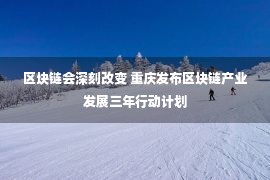 区块链会深刻改变 重庆发布区块链产业发展三年行动计划