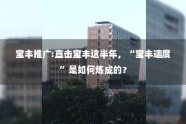 宝丰推广:直击宝丰这半年，“宝丰速度”是如何炼成的？