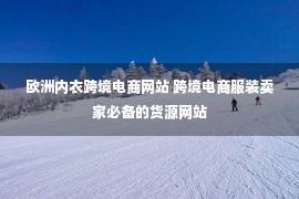 欧洲内衣跨境电商网站 跨境电商服装卖家必备的货源网站