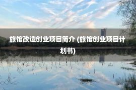 旅馆改造创业项目简介 (旅馆创业项目计划书)