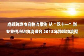 成都跨境电商物流案例 从“双十一”到专业供应链物流盛会 2018年跨境物流聚焦成都