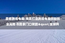 昌都跨境电商:南昌打造跨境电商创新创业高地 市民家门口就能"全球购" 市县动态 江西省人民政府