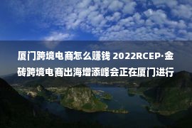 厦门跨境电商怎么赚钱 2022RCEP·金砖跨境电商出海增添峰会正在厦门进行 针对于行业难点提出束缚规划