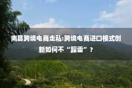 南昌跨境电商走私:跨境电商进口模式创新如何不“踩雷”？