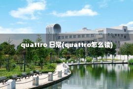 quattro 日常(quattro怎么读)