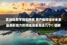 区块链数字钱包种类 用户体验设计未来最具影响力的领域原来是这几个！你都了解吗？