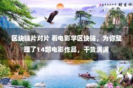 区块链片对片 看电影学区块链，为你整理了14部电影作品，干货满满