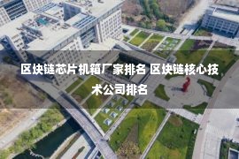 区块链芯片机箱厂家排名 区块链核心技术公司排名