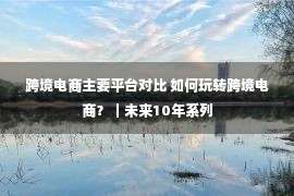 跨境电商主要平台对比 如何玩转跨境电商？｜未来10年系列