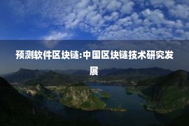 预测软件区块链:中国区块链技术研究发展