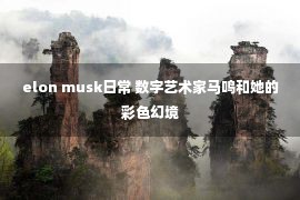 elon musk日常 数字艺术家马鸣和她的彩色幻境