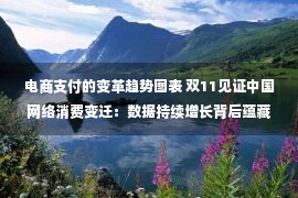 电商支付的变革趋势图表 双11见证中国网络消费变迁：数据持续增长背后蕴藏结构变化