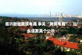 临沂新城跨境电商 事关“跨境电商”，山东连发两个公示