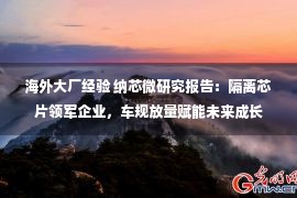 海外大厂经验 纳芯微研究报告：隔离芯片领军企业，车规放量赋能未来成长