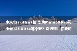 小米12s ultra7核:华为Mate50 Pro和小米12S Ultra哪个好？别选错！你要的真相来了