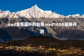 nad音质最好的前级 nad1000前级评测