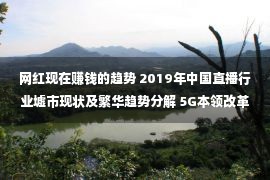 网红现在赚钱的趋势 2019年中国直播行业墟市现状及繁华趋势分解 5G本领改革式繁华，彻底“去网红化”