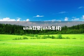 unik日常(unik怎样)