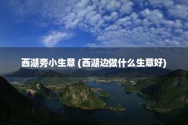 西湖旁小生意 (西湖边做什么生意好)