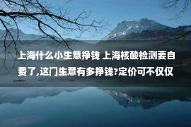 上海什么小生意挣钱 上海核酸检测要自费了,这门生意有多挣钱?定价可不仅仅是经济问题