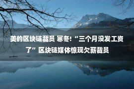 美的区块链裁员 寒冬!“三个月没发工资了”区块链媒体惊现欠薪裁员