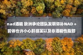 nad酒精 欧洲争论团队发明弥补NAD＋前体也许小心肝损害以及非酒精性脂肪肝