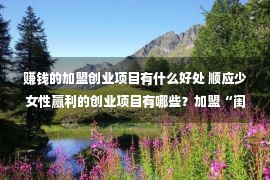 赚钱的加盟创业项目有什么好处 顺应少女性赢利的创业项目有哪些？加盟“闺秘”开家亵服店