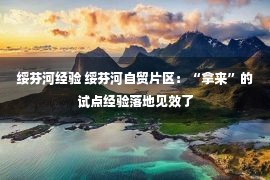 绥芬河经验 绥芬河自贸片区：“拿来”的试点经验落地见效了